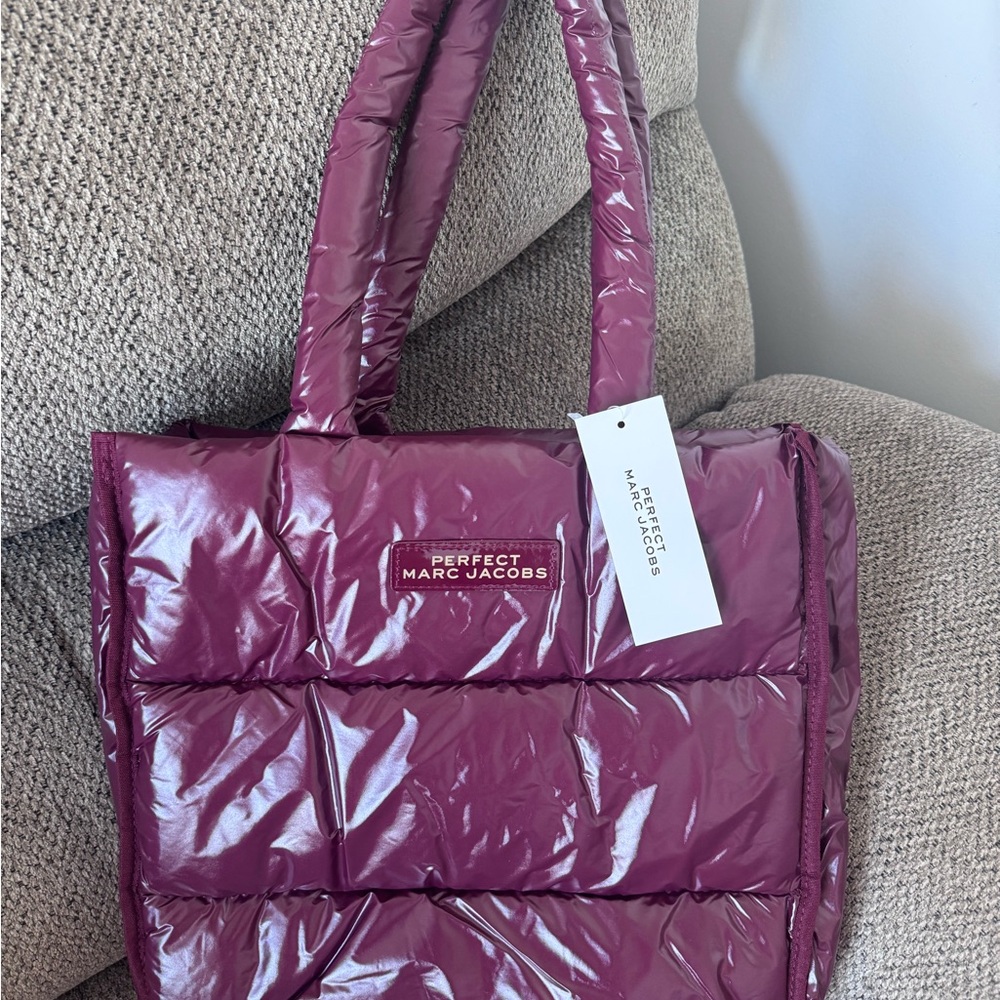 Marc Jacobs Shiny Purple Tote Bag